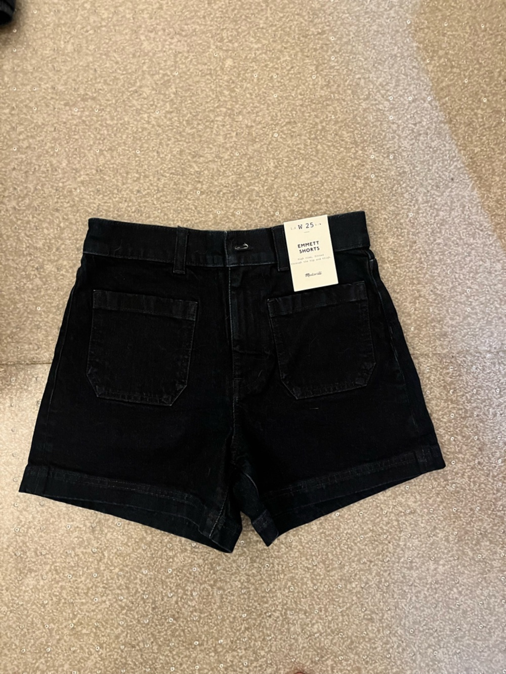 Madewell Jean Shorts Dark denim blue emmett sz 25 nwt